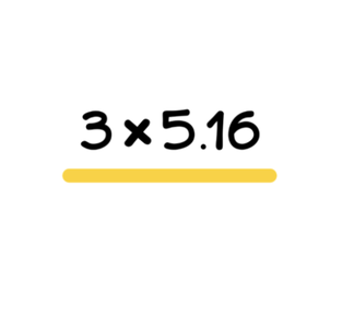 Introduction to multiplication with decimals