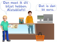 Kennen van de munten en biljetten boven 20 euro