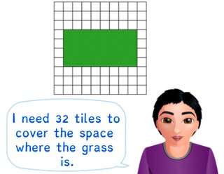 Determining simple area using squares