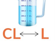 Omrekenen van cl en l