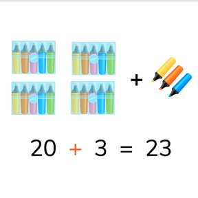 Addition to 50 with second addends <10