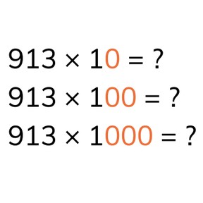 Vermenigvuldigen met 10, 100 of 1000