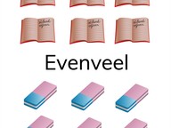 Herkennen van evenveel 6 t/m 10