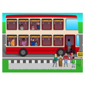 Optellen t/m 20 met tientaloverschrijding met bussommen