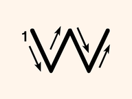 Letter W Tracing