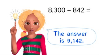 Addition to 10,000 with regrouping