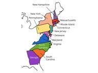 The 13 colonies