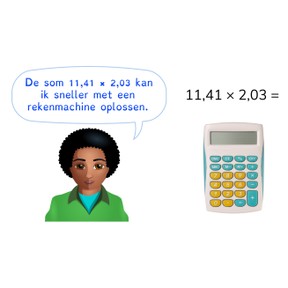Vermenigvuldigen en delen met kommagetallen met de rekenmachine