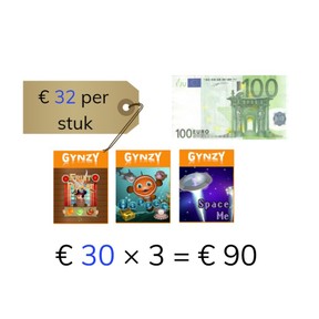 Schattend vermenigvuldigen met getallen t/m 1000