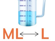 Omrekenen van ml en l