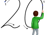 Schrijven van de getallen t/m 20
