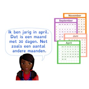 Kennen van het aantal dagen per maand