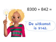 Optellen t/m 10.000 met overschrijding