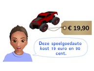Noteren van bedragen met euro's en centen