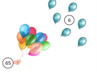 Subtraction to 100 regrouping with subtrahends <10