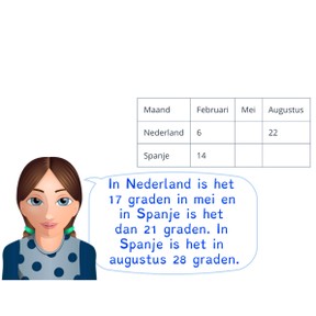 Ordenen van meervoudige informatie in een tabel