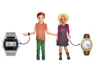 Koppelen van analoge klokken aan digitale klokken met minuten