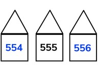Neighbor numbers to 1,000