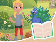 Leestekst Lente - (au of ou) Wauw! Een blauwe pauw