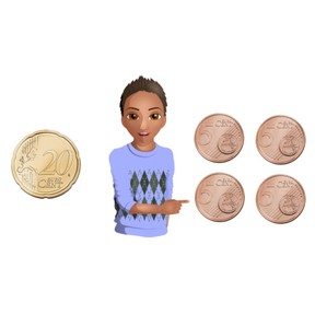 Wisselen van munten en biljetten t/m 20 cent