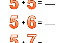 Addition to 20 with one more or one less
