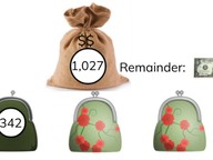 Dividing numbers greater than 1,000 with remainder