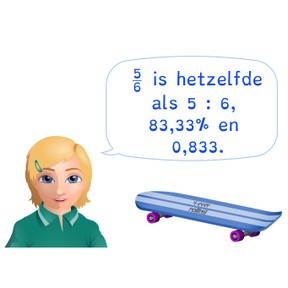 Omzetten van verhoudingsgetallen