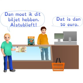 Kennen van de munten en biljetten boven 20 euro