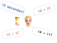 Automatiseren aftrekken t/m 20 met tientaloverschrijding