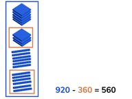 Subtraction to 1,000 crossing tens