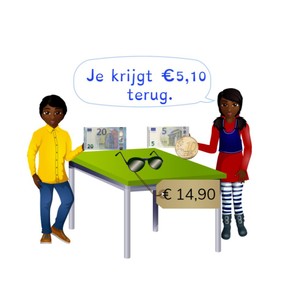 Teruggeven met kommabedragen t/m 20 euro