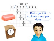 Cijferend delen van een getal boven 1000