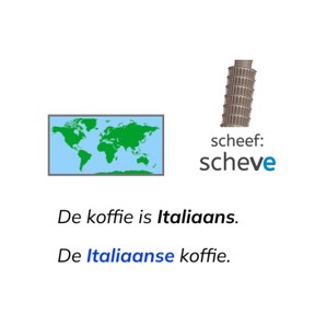 Aardrijkskundige namen als bijvoeglijk gebruikt 