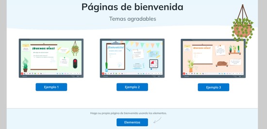 Páginas de bienvenida Temas agradables