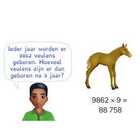 Vermenigvuldigen met getallen boven 1000