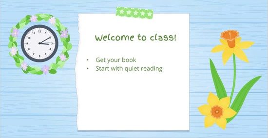 Welcome your students