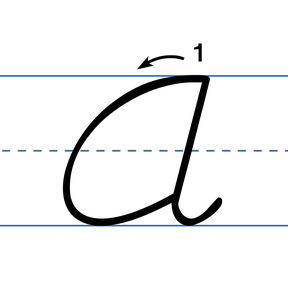 Handwriting Letters - D'Nealian Cursive