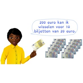Wisselen van biljetten t/m 1000 euro