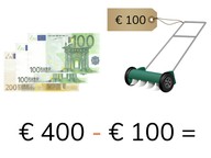 Aftrekken met hele bedragen t/m 1000 euro