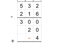 Partial differences subtraction to 1,000 with regrouping