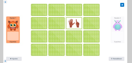 Juego de memoria: Conteo