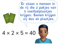 Vermenigvuldigen met drie getallen t/m 10