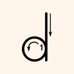 Letter D Tracing