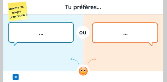 Tu préfères…