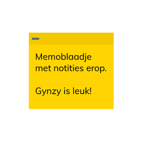 Memoblaadje