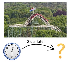 Nieuwe tijd bepalen met analoge klokken met halve uren