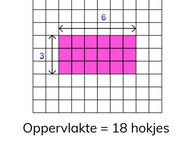 Berekenen van een oppervlakte met hokjes