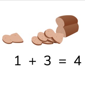 Recognizing addition problems to 5