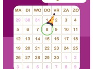 Aflezen van een maandkalender