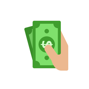 Pagando con dinero